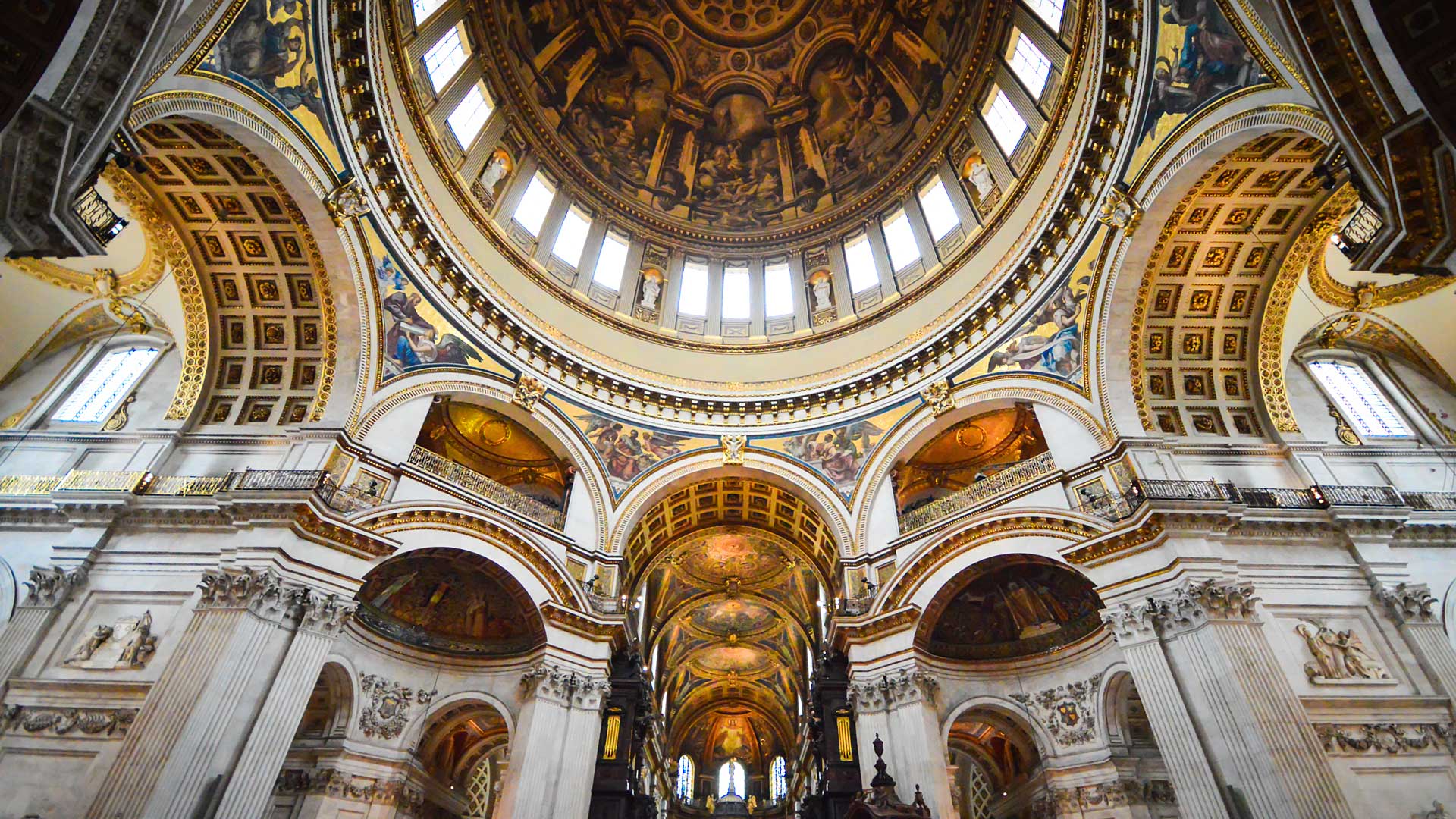 The inside of St Paul's Cathedral