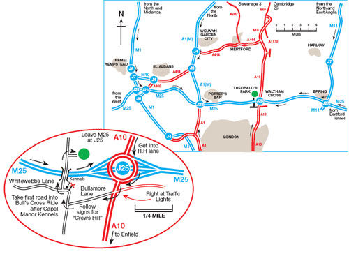 Location Map Theobalds 2011