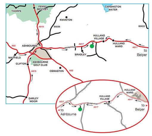 Ashbourne map