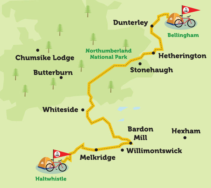 haltwhistle to bellingham