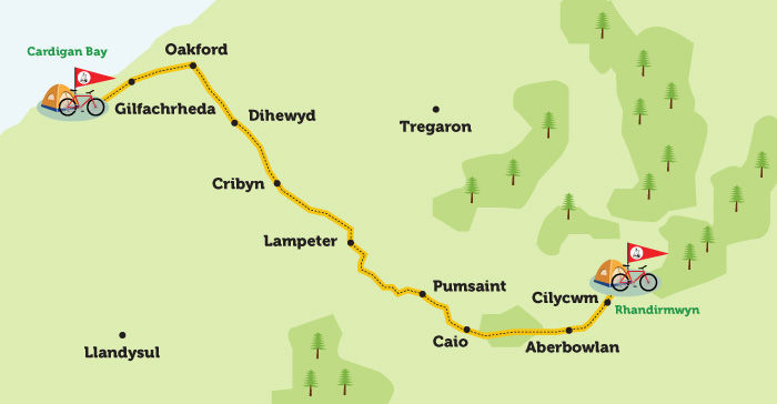 cardigan bay to rhandirmwyn