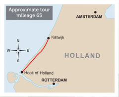 Holland Escorted Tour Map