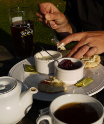 A delicious cream tea