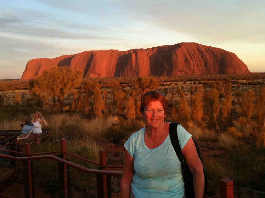 Damaris at Ayers Rock (Uluru)