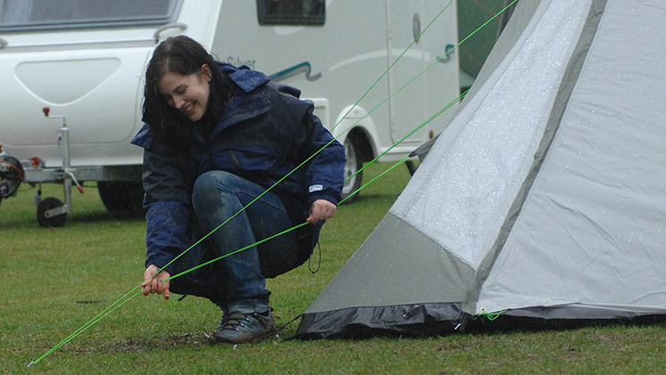 Staying dry in your tent