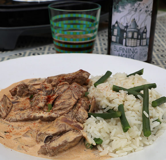 Beef and Ale Stroganoff