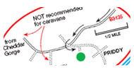 Location of Cheddar Club Site