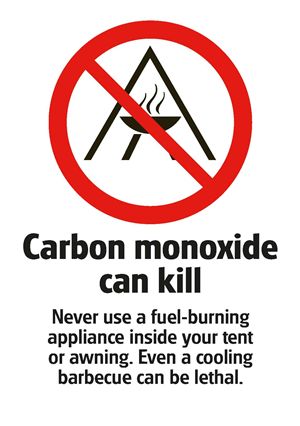 The Club's carbon monoxide warning poster