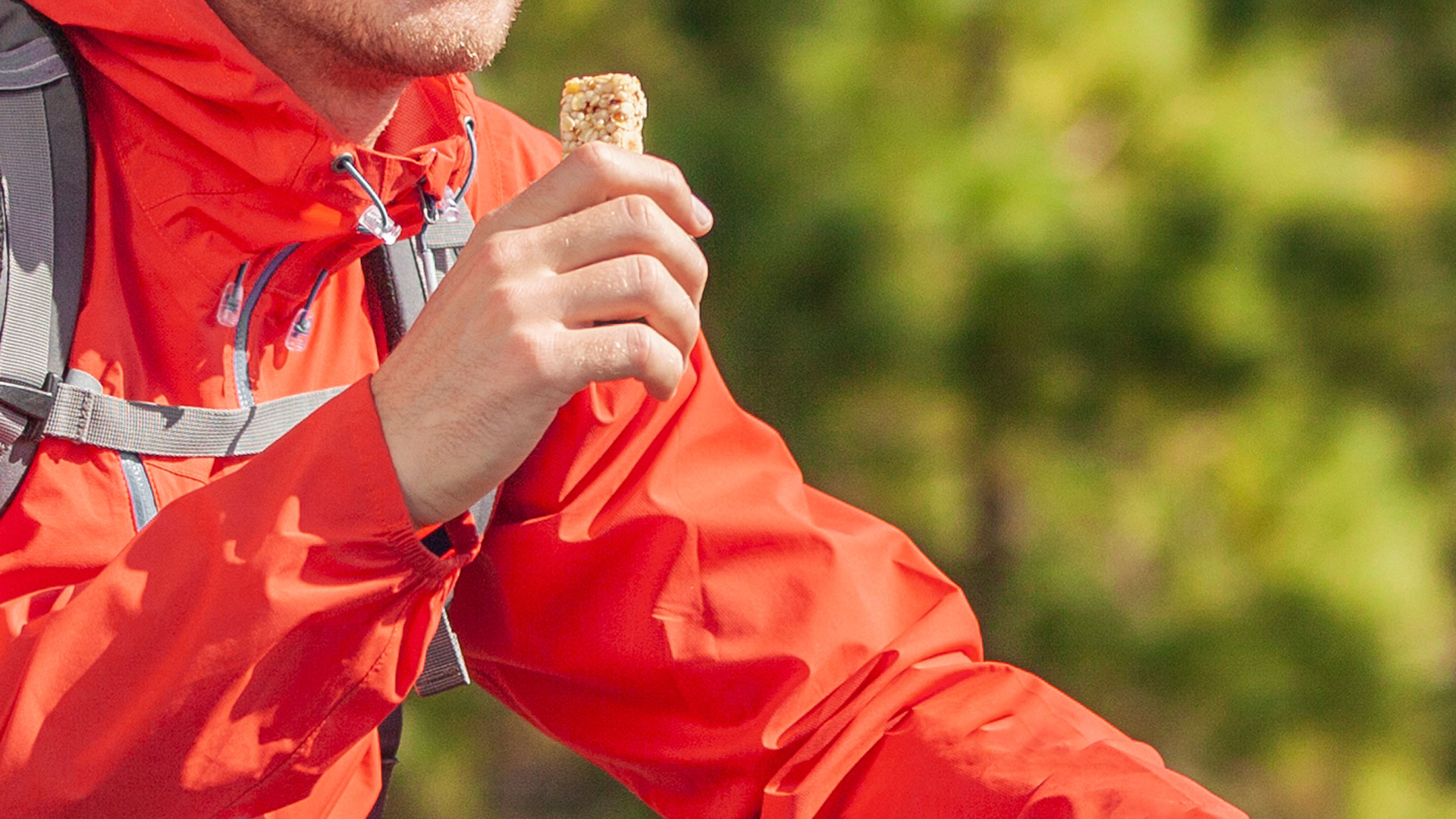 Hiker Eating