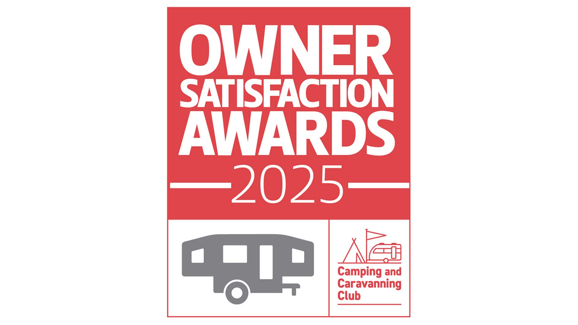 Owner satisfaction award logo for tents.