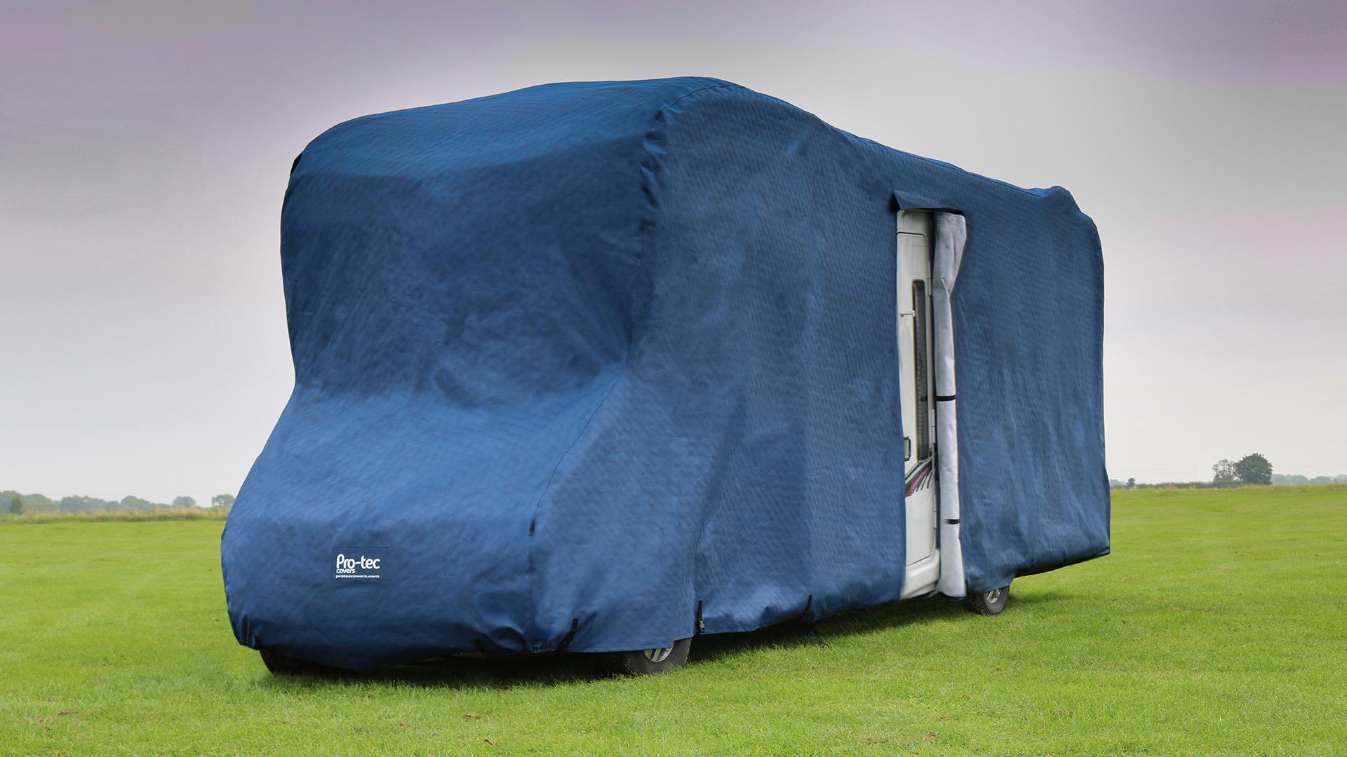 BN blue motorhome easy fit winter cover
