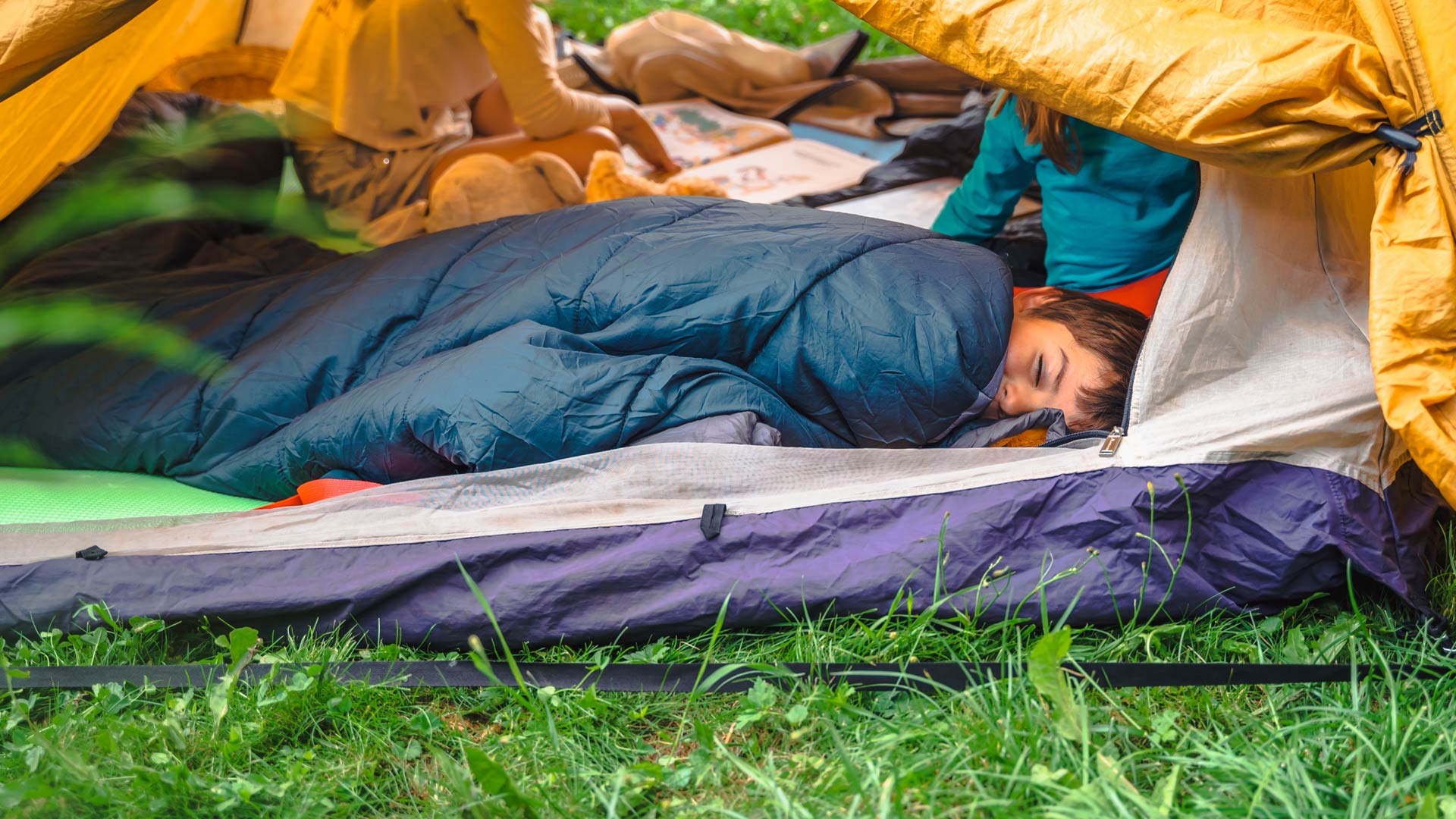 boy camping