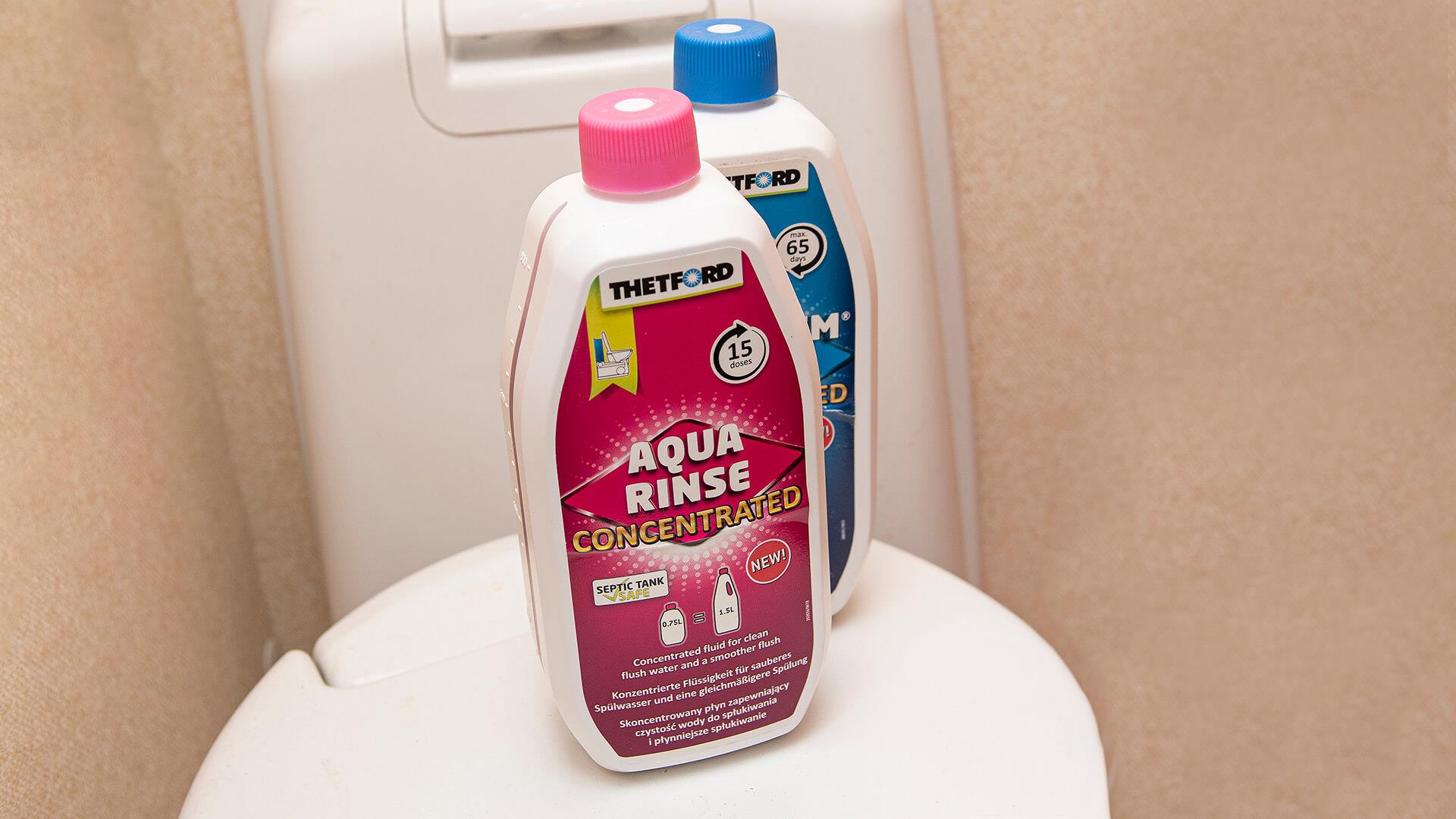 Camping toilet chemicals