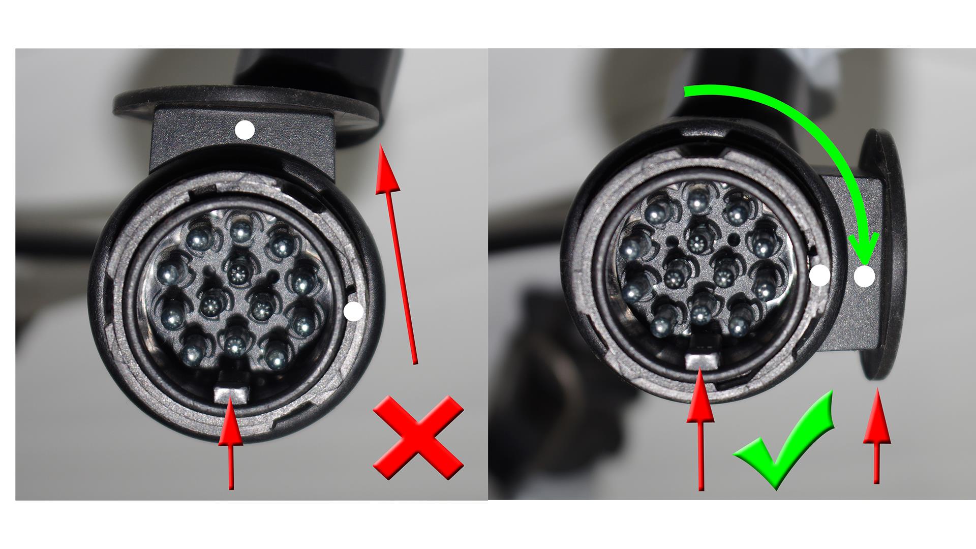 A diagram showcasing 13 pin alignment 