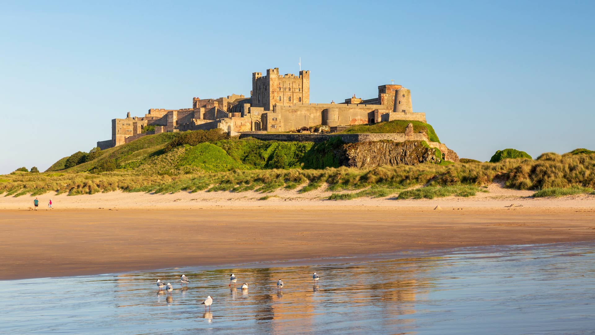 Bamburgh Castle in Northumberland