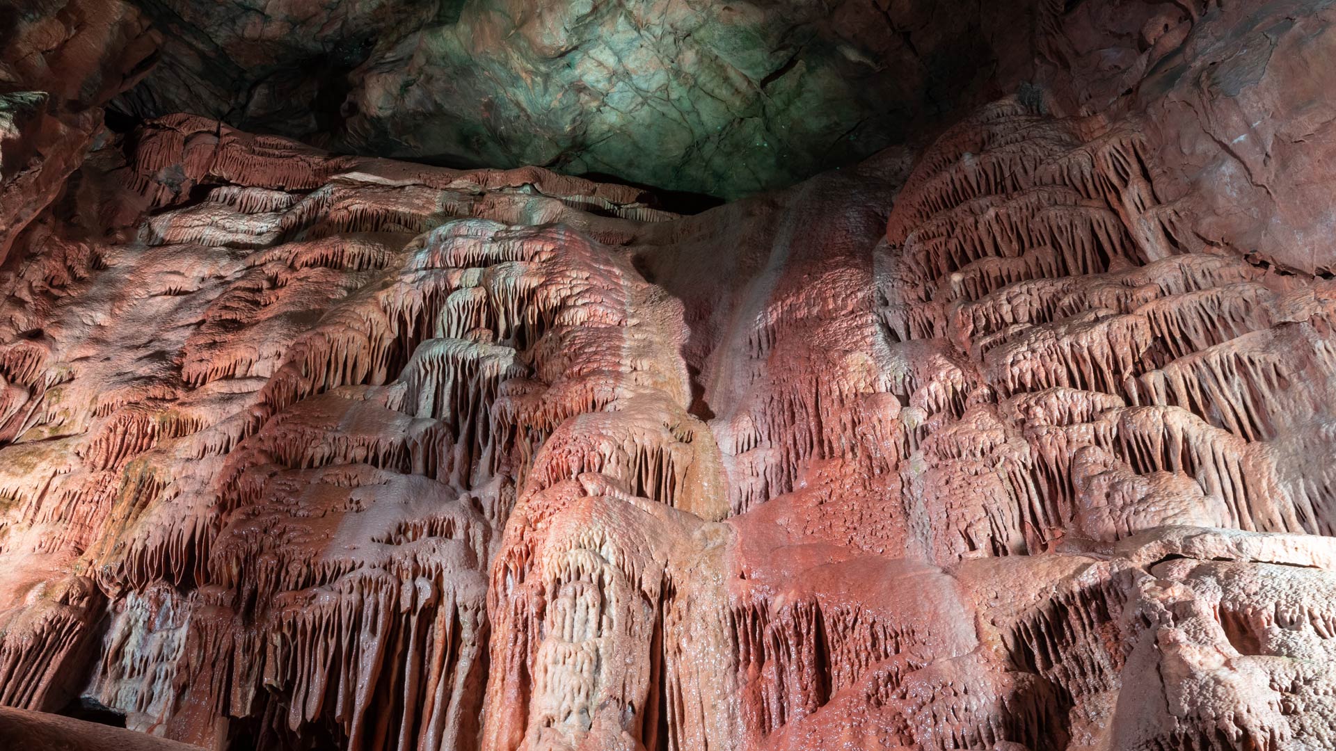 inside a cave