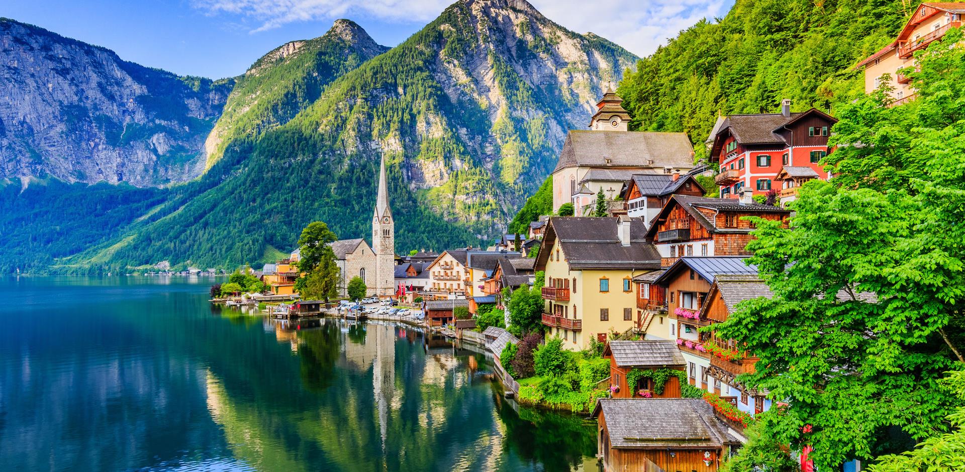 Hallstatt Austrian Mountain village in the Austrian Alps