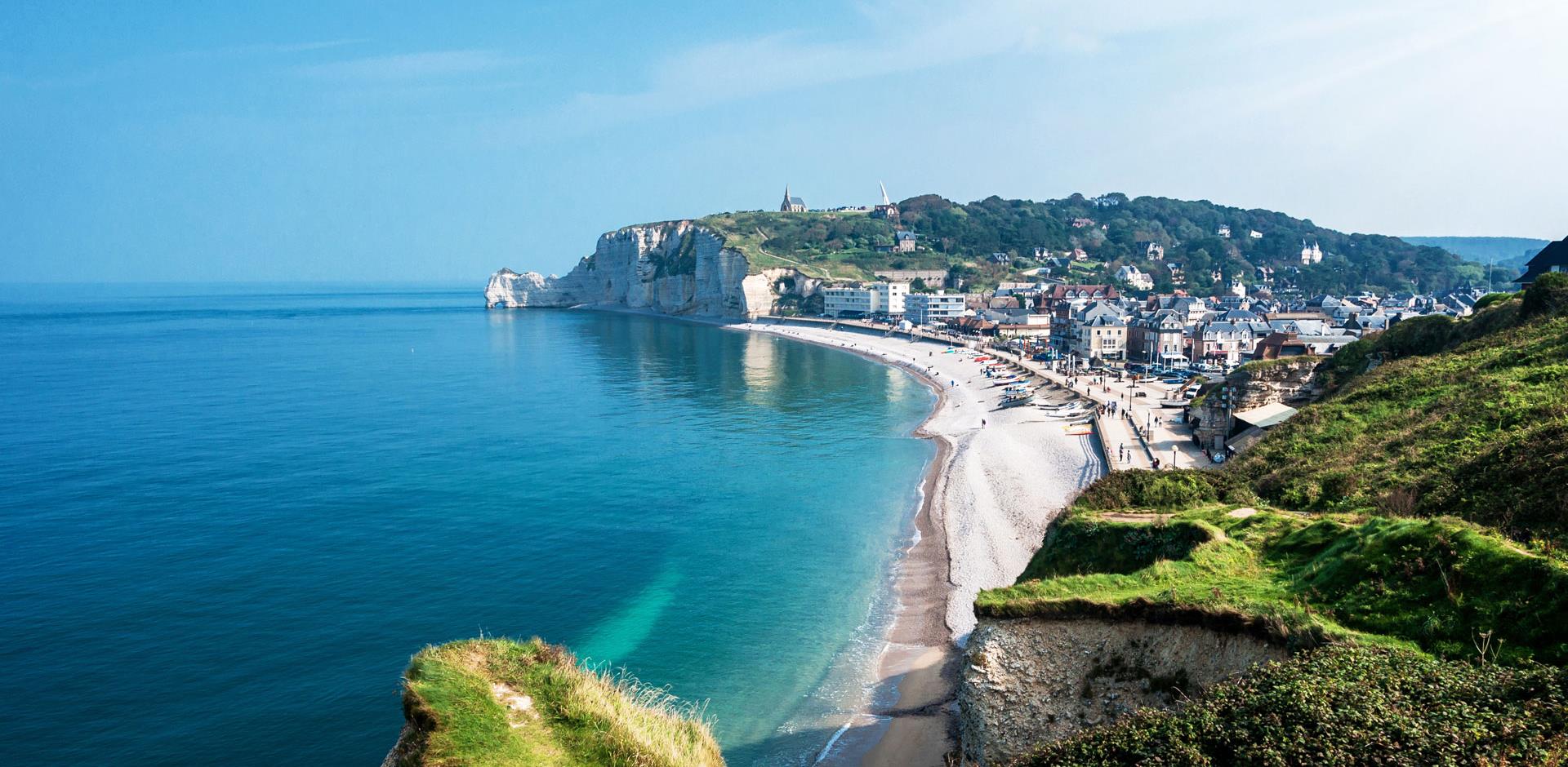 White cliffs on the Alabaster Coast, Normandy