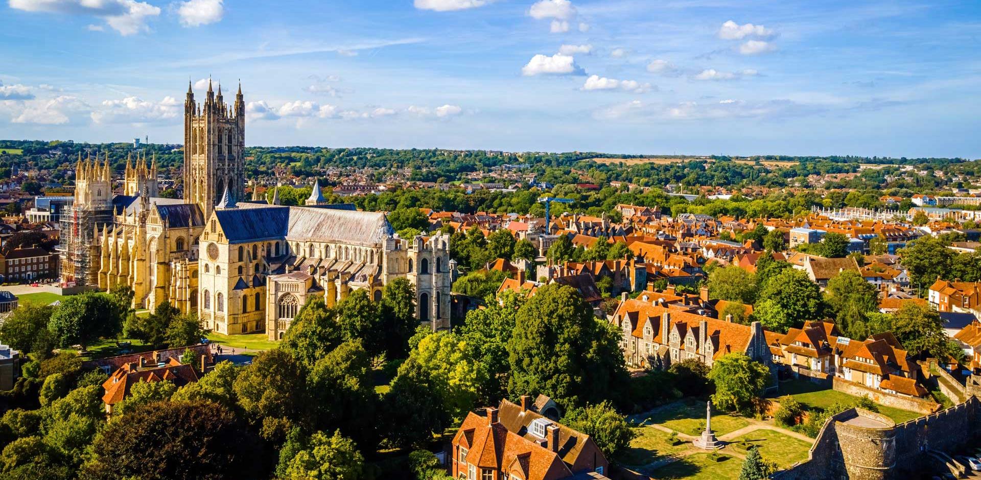 Aerial view of Canterbury