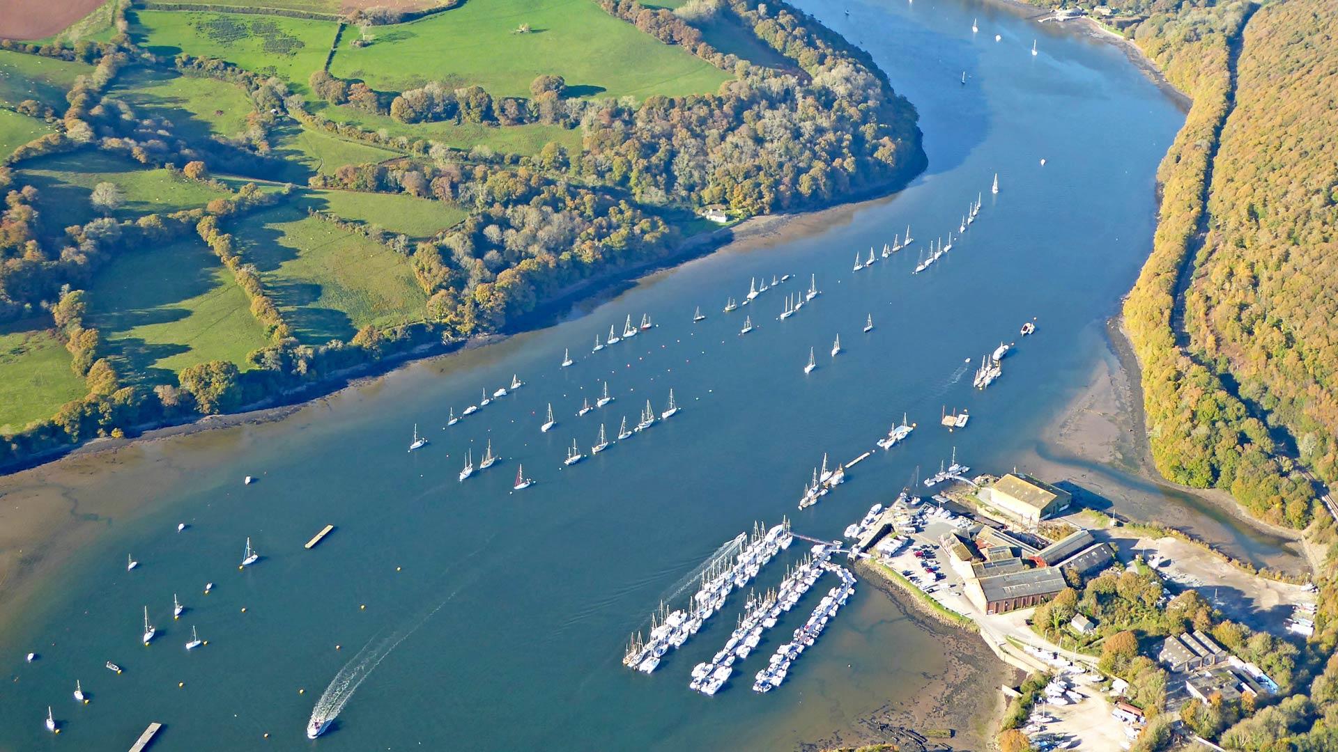 river and boats