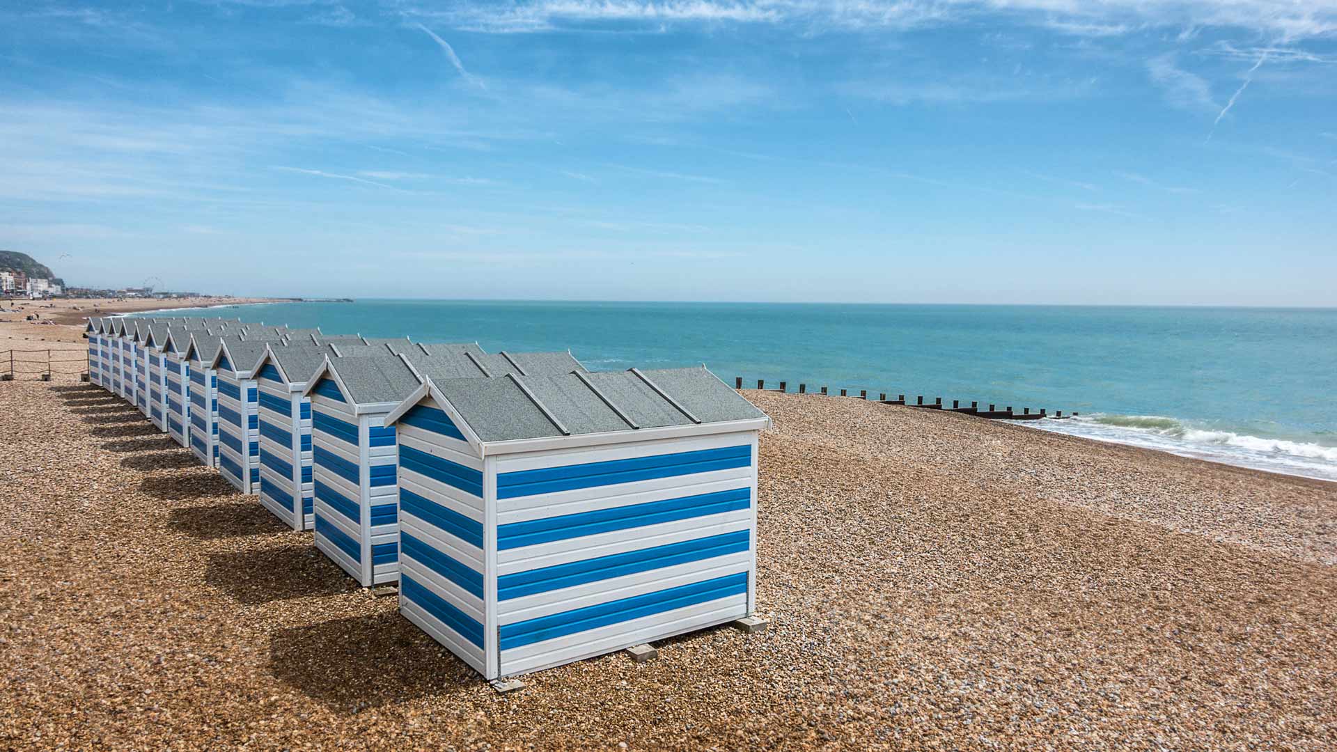 Beach huts in Hastings