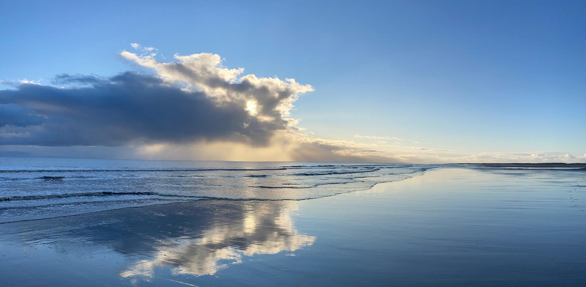 Gibraltar Point beach, Skegness, Lincolnshire, UK.