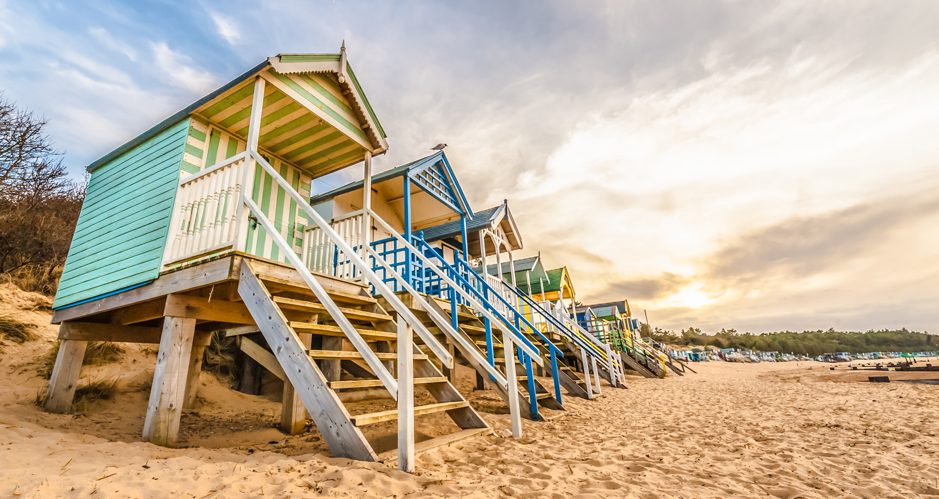 beach huts