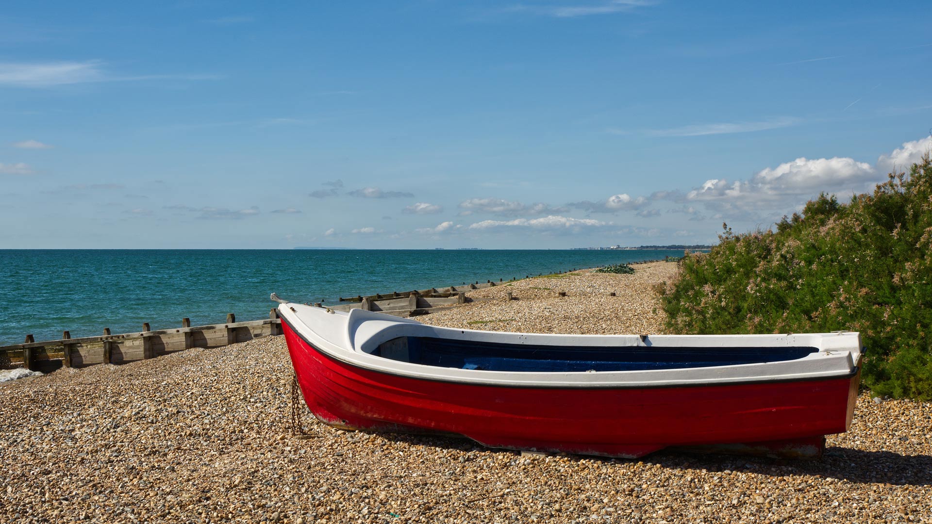 beach and boat