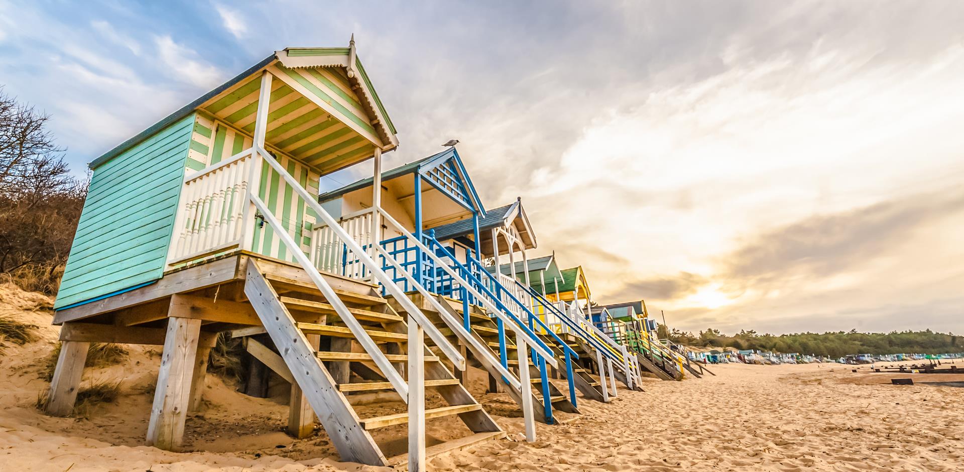 beach huts