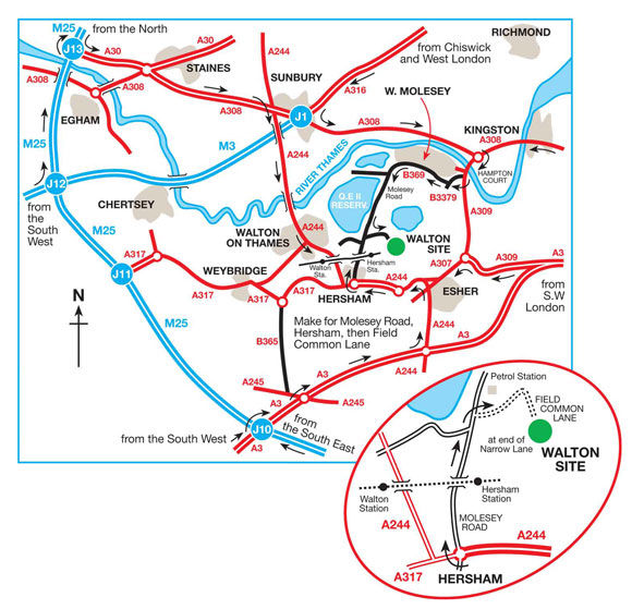 walton on thames travel zone